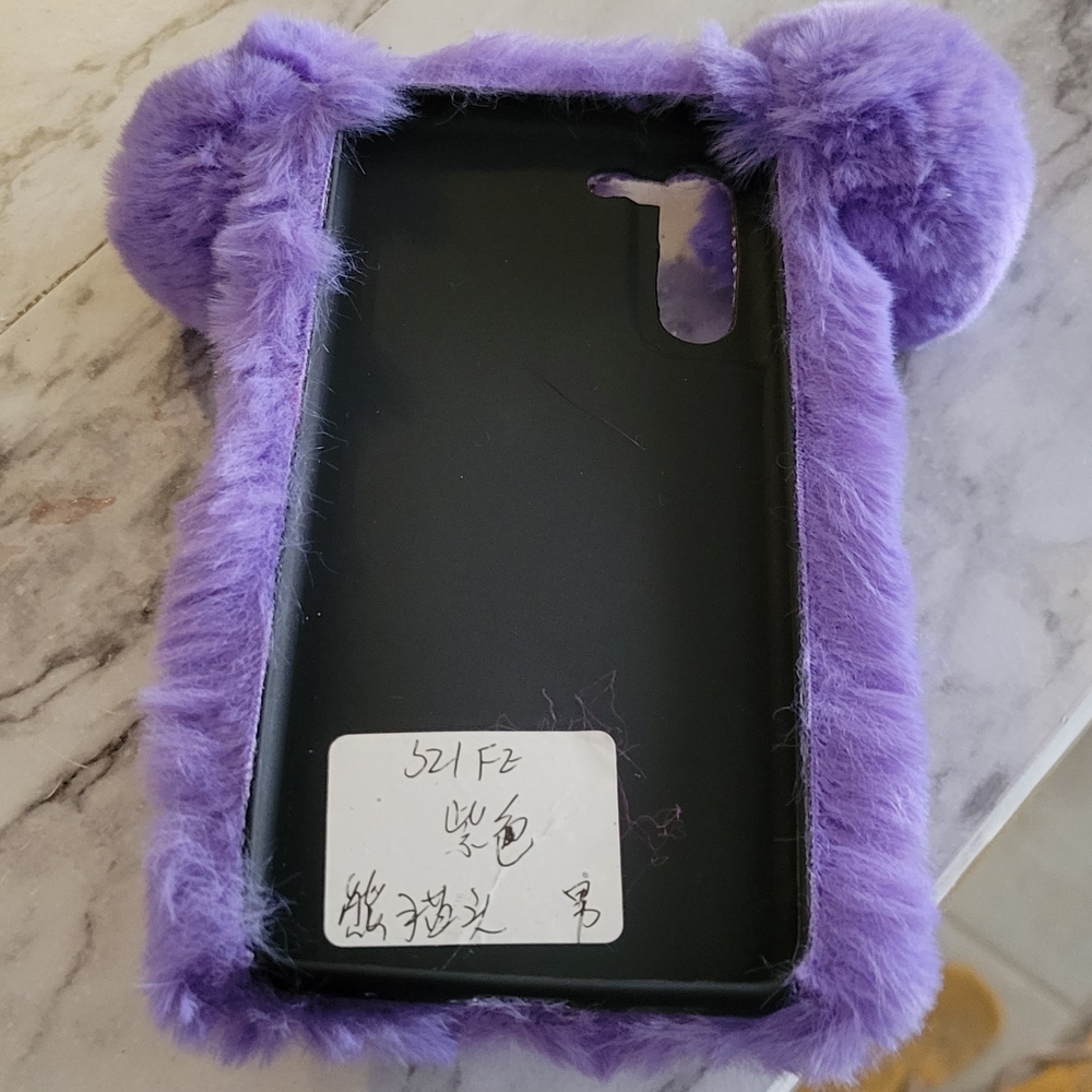 Galaxy 21 FE Purple fur Case